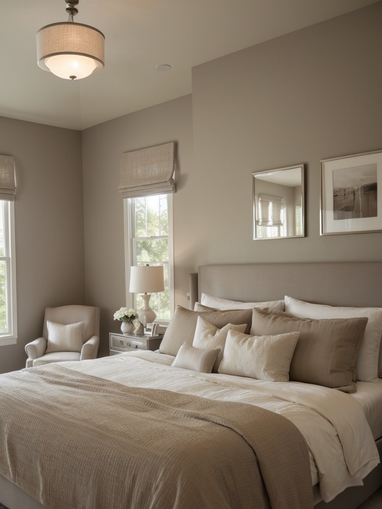 Serene and Calming Taupe Bedroom Inspiration