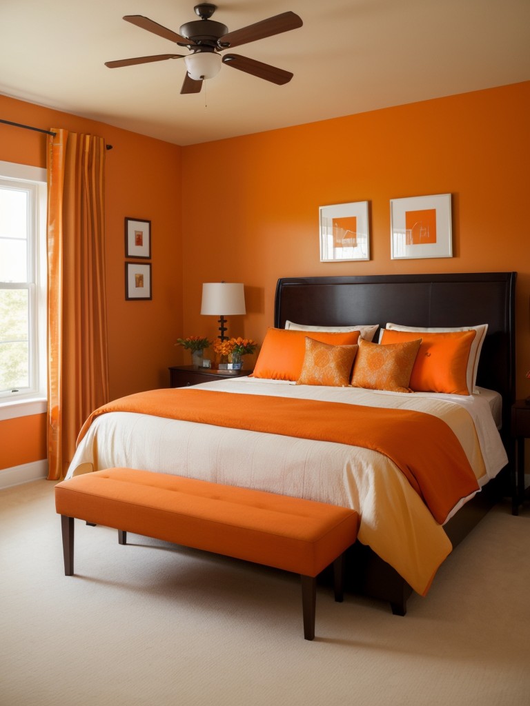 Bold and Beautiful: Orange Bedroom Decor Ideas