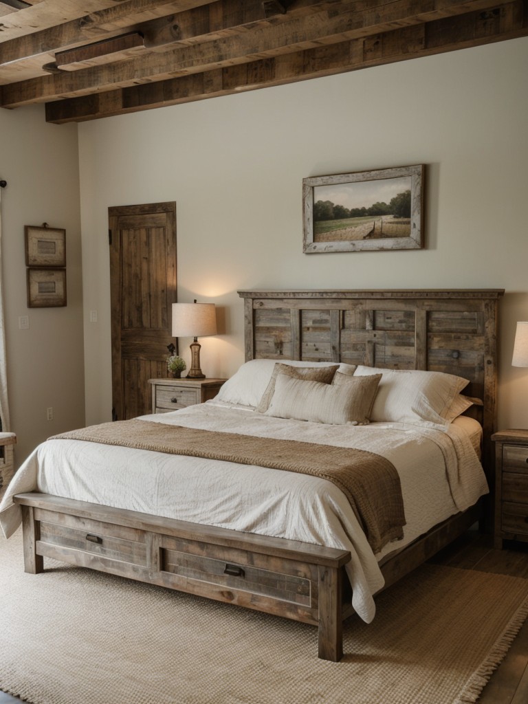 Farmhouse-Inspired Rustic Bedroom Decor