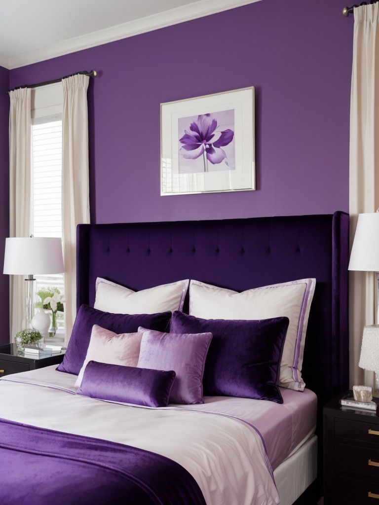 Purple Hues for a Chic Bedroom Makeover