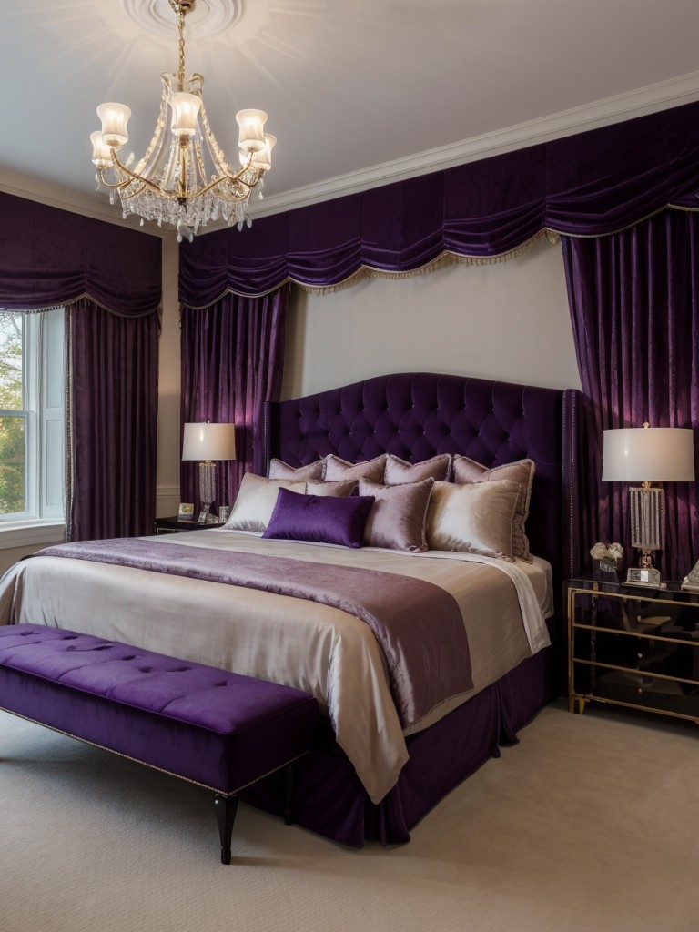 Elegant and Enchanting Purple Bedroom Decor