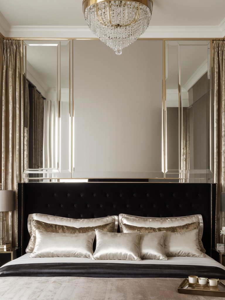 Luxury Bedroom Makeover: Velvet Accents & Metallic Finishes