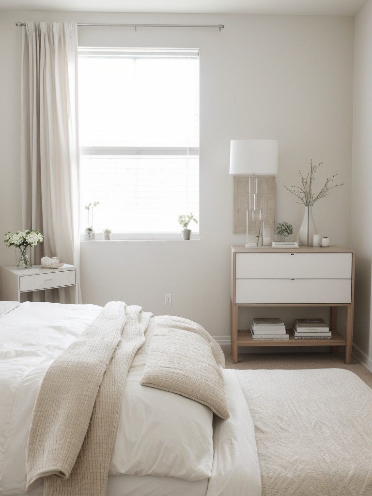 Monochrome Bedroom Makeover: Stylish and Serene Apartment Vibes