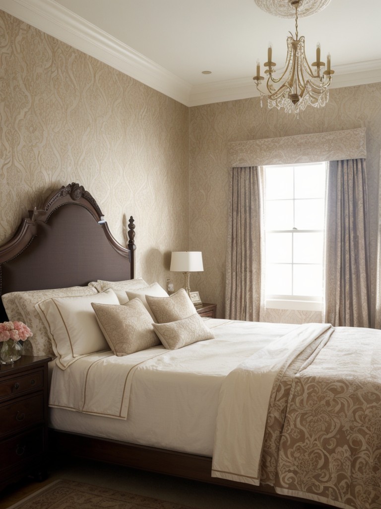 Elevate Your Bedroom with Traditional Decor - Try Damask & Toile Patterns!