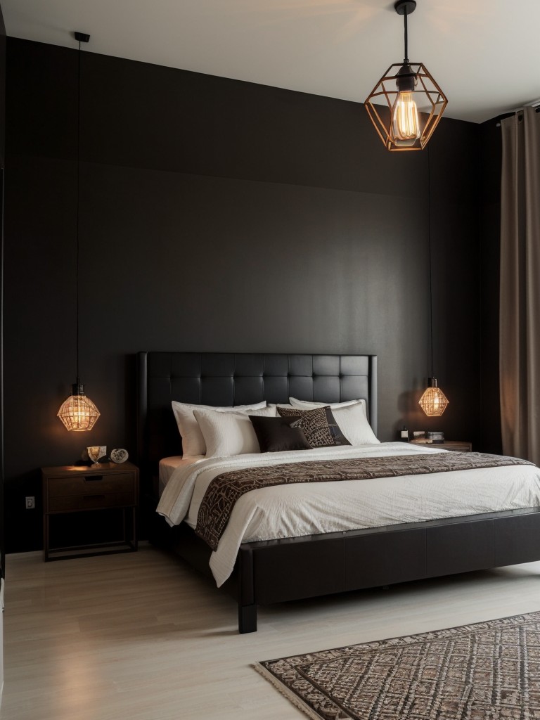 Bold and Modern Bedroom Design with Industrial Touches