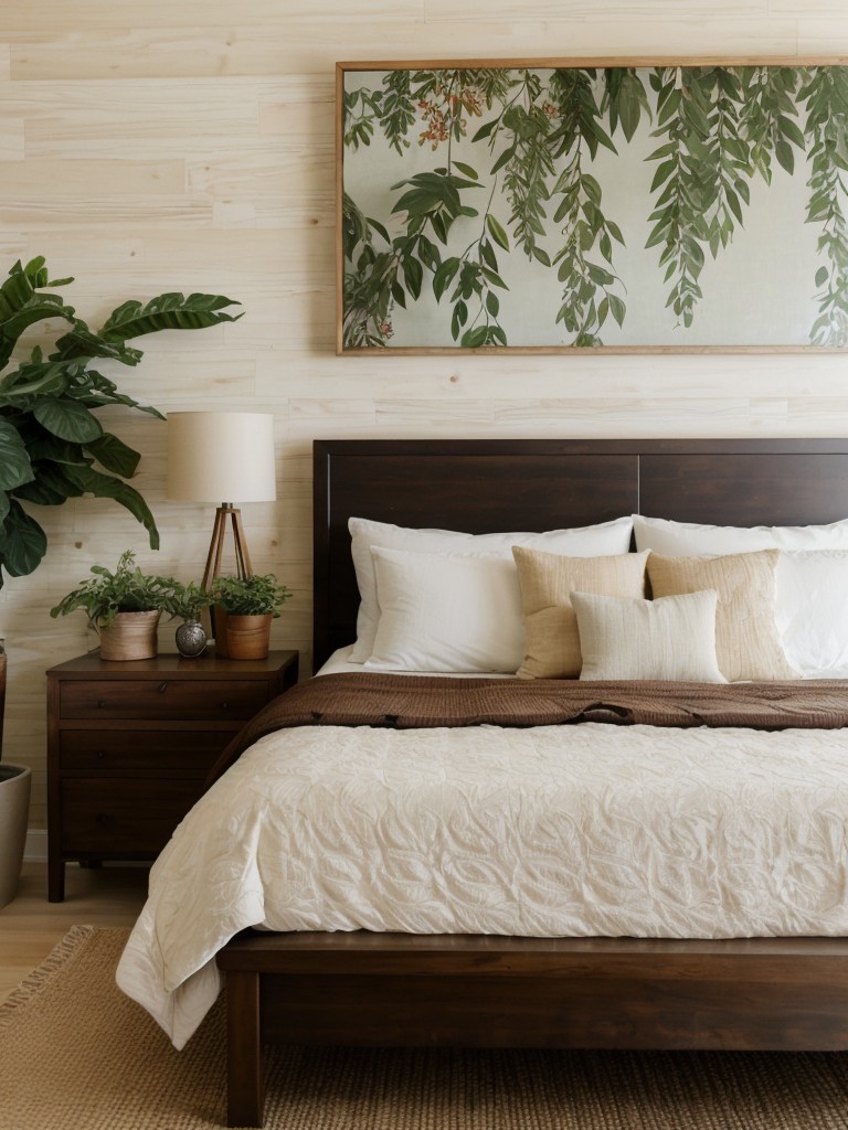 Nature-themed Bedroom Decor: Embrace Organic Elements for a Calming Retreat! ?