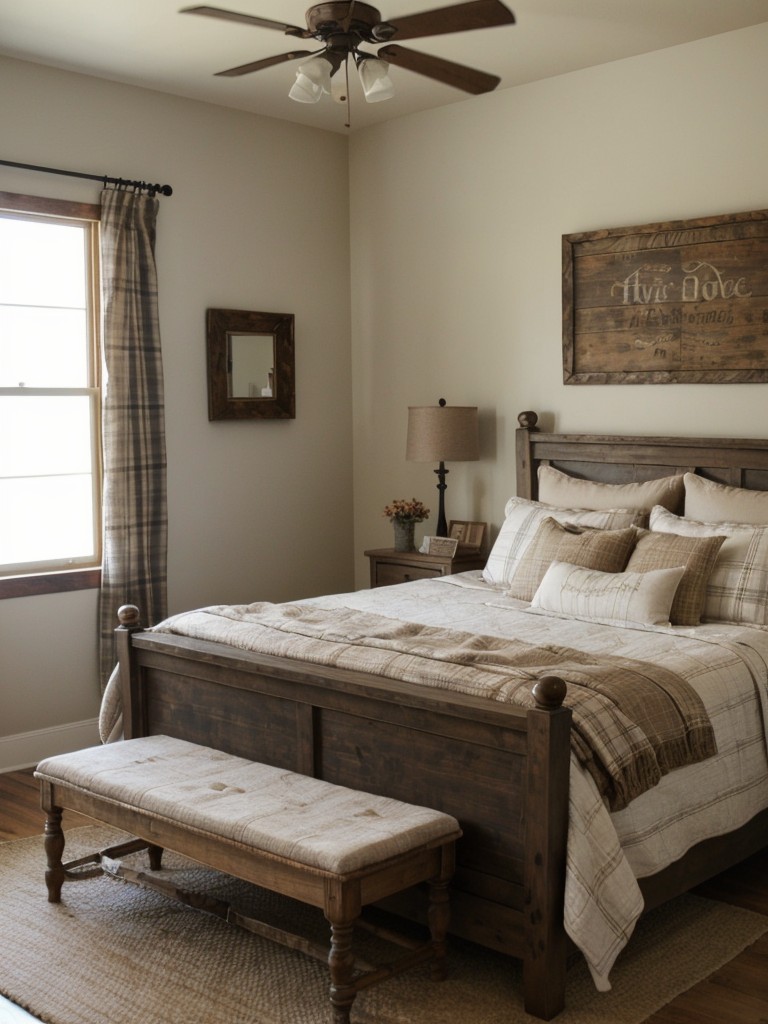 Cozy Farmhouse Bedroom Ideas with Rustic Brown Decor