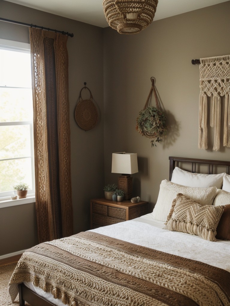 Boho Vibes: Transform Your Bedroom into a Tranquil Oasis with Brown Decor