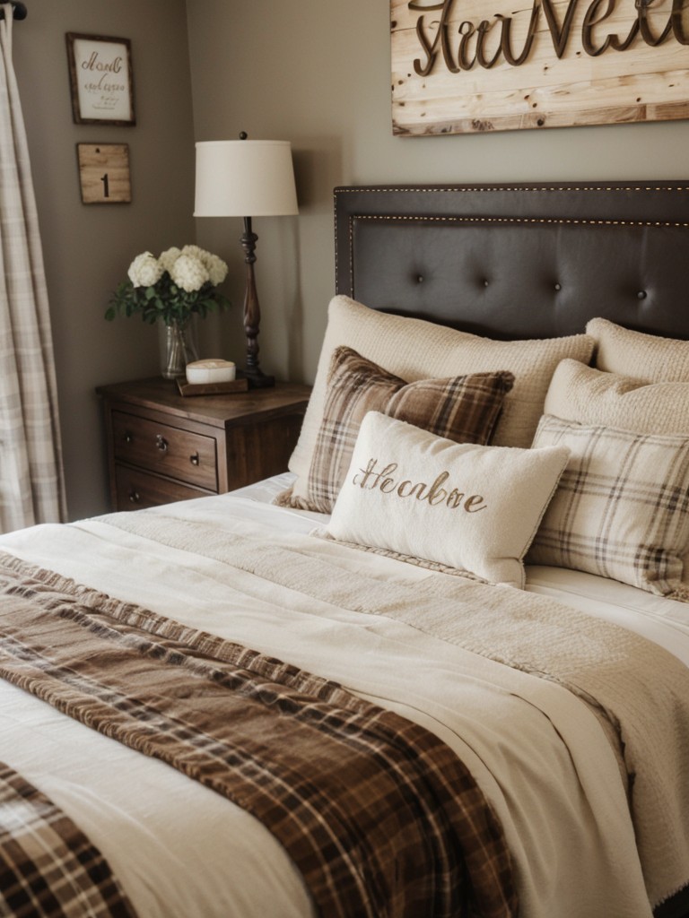 Cozy Farmhouse Vibes: Brown Bedroom Decor Inspo!