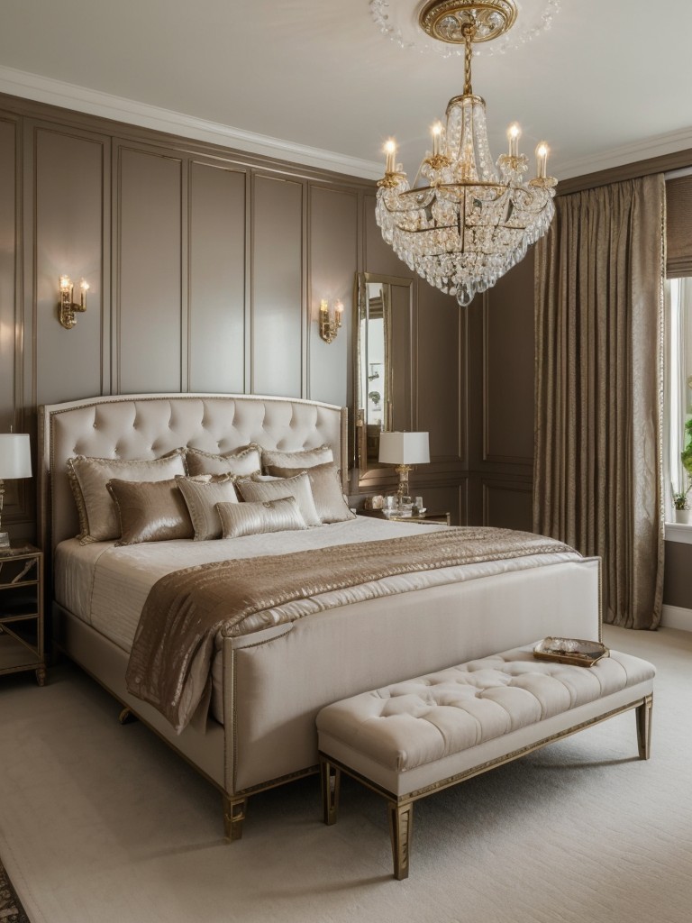 Glam up your apartment with opulent brown bedroom decor!