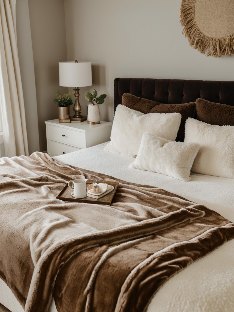 Cozy Oasis: Brown Bedroom Decor Inspo.