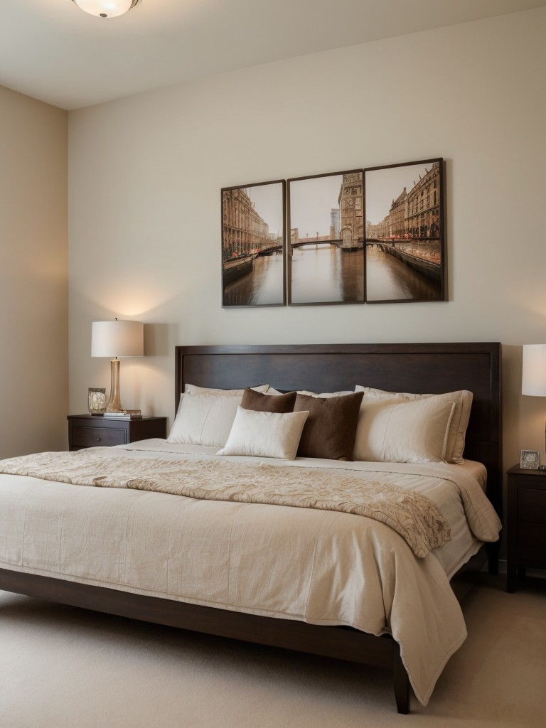 Brown Bedroom Decor: Personalize with a Gallery Wall!