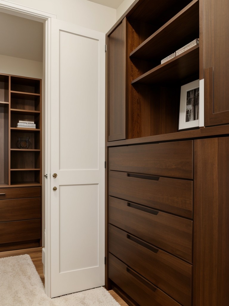 Maximize Storage & Style: Inspiring Brown Bedroom Decor for Apartments