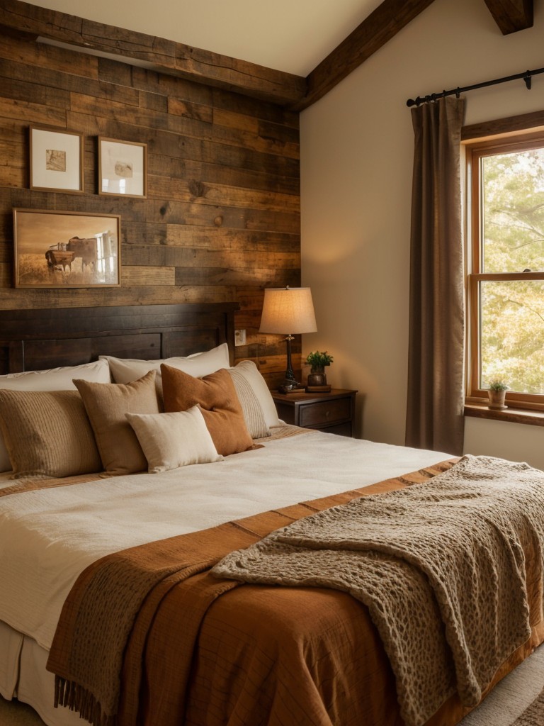 Rustic Apartment Retreat: Cozy Brown Bedroom Decor Ideas