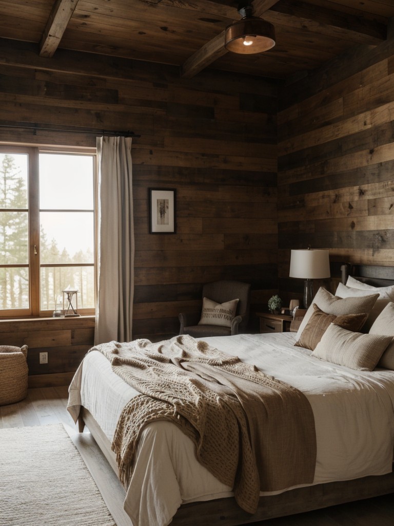 Minimalist Rustic Bedroom Inspo: Neutral Tones & Clean Lines!