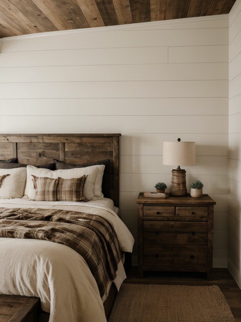 Cozy Farmhouse Vibes: Brown Bedroom Decor Inspiration