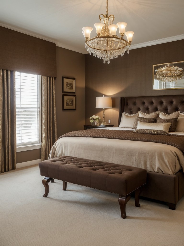 Opulent & Functional: Beautiful Brown Bedroom Decor Ideas