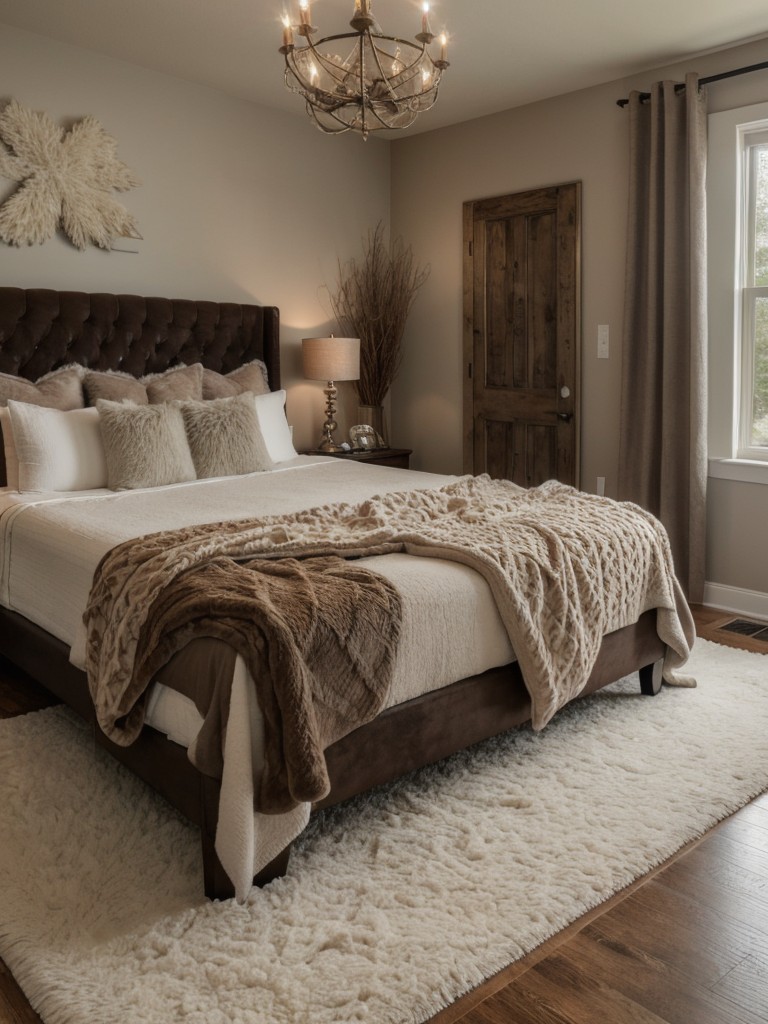 Cozy up your bedroom with stunning brown decor.