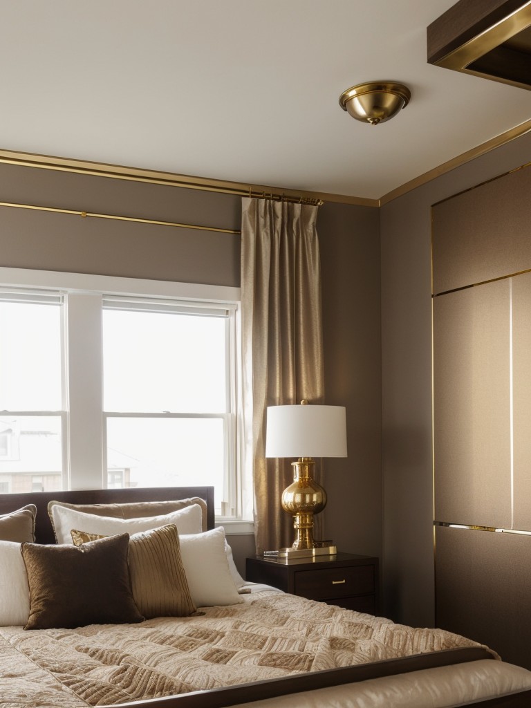 Brass & Gold: Elevate Your Apartment with Metallic Bedroom Decor