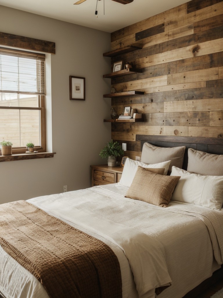 Cozy up your apartment with rustic brown bedroom decor!