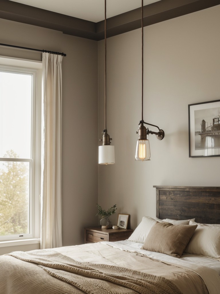 Cozy Industrial Vibes: Transform Your Apartment with Brown Bedroom Decor