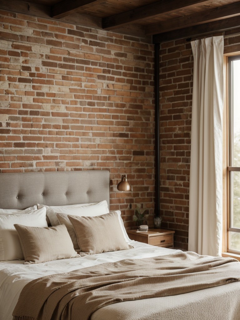 Rustic Charm: Stylish Apartment with Exposed Brick Walls