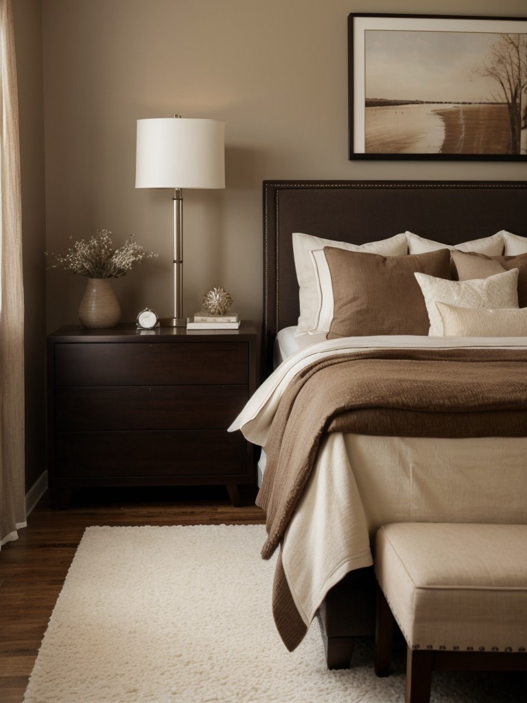 Cozy Brown Bedroom Decor Ideas: Add a Rich, Chocolate Accent Wall.