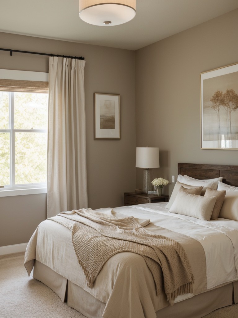 Cozy Neutral Tones for Apartment Bedrooms