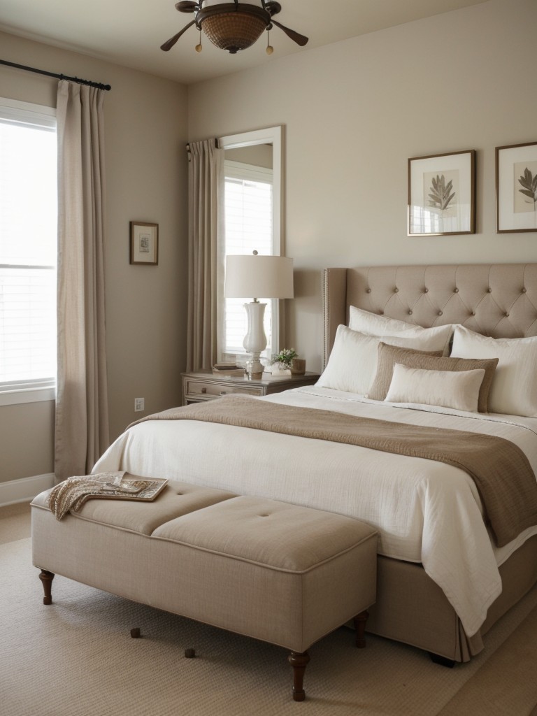 Cozy Chic: Inspiring Apartment Bedroom Decor in Neutrals