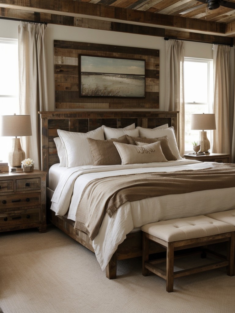 Cozy Rustic Apartment: Brown Bedroom Decor Inspo!