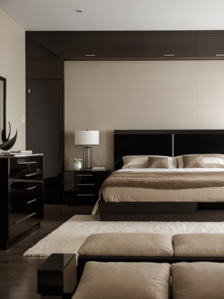 Glam Up Your Apartment with Sleek Brown Bedroom Decor!