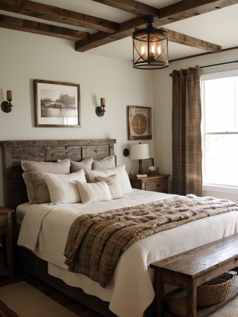 Cozy Rustic Bedroom: Farmhouse-inspired decor ideas for a warm and inviting space