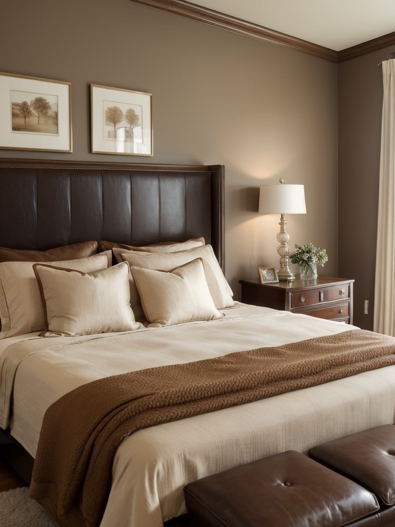 Brown Bedroom Bliss: Timeless Elegance for Apartments