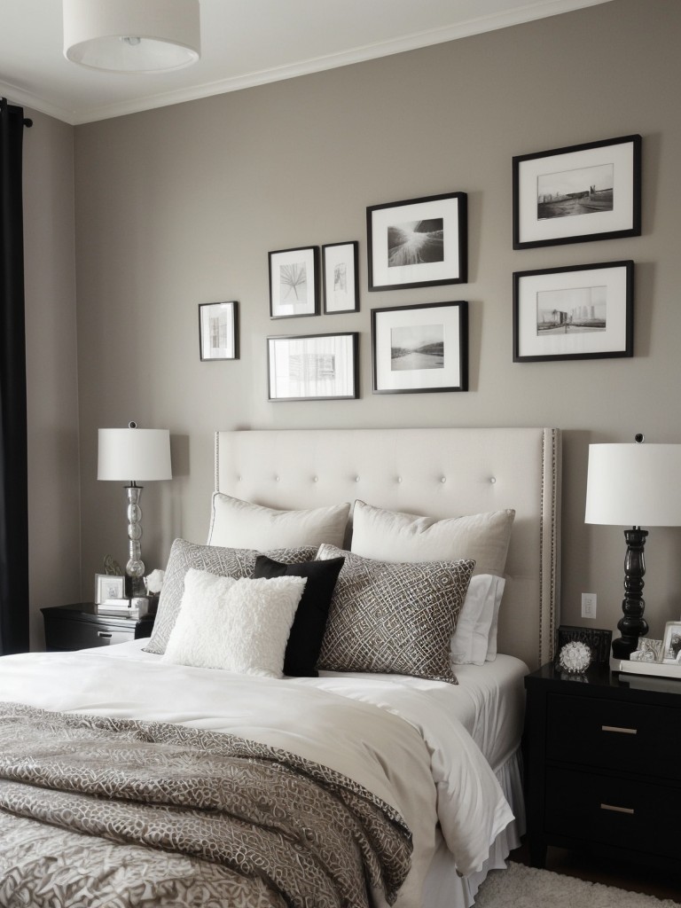 Sophisticated Black & White Bedroom Decor inspiration for a timeless look.