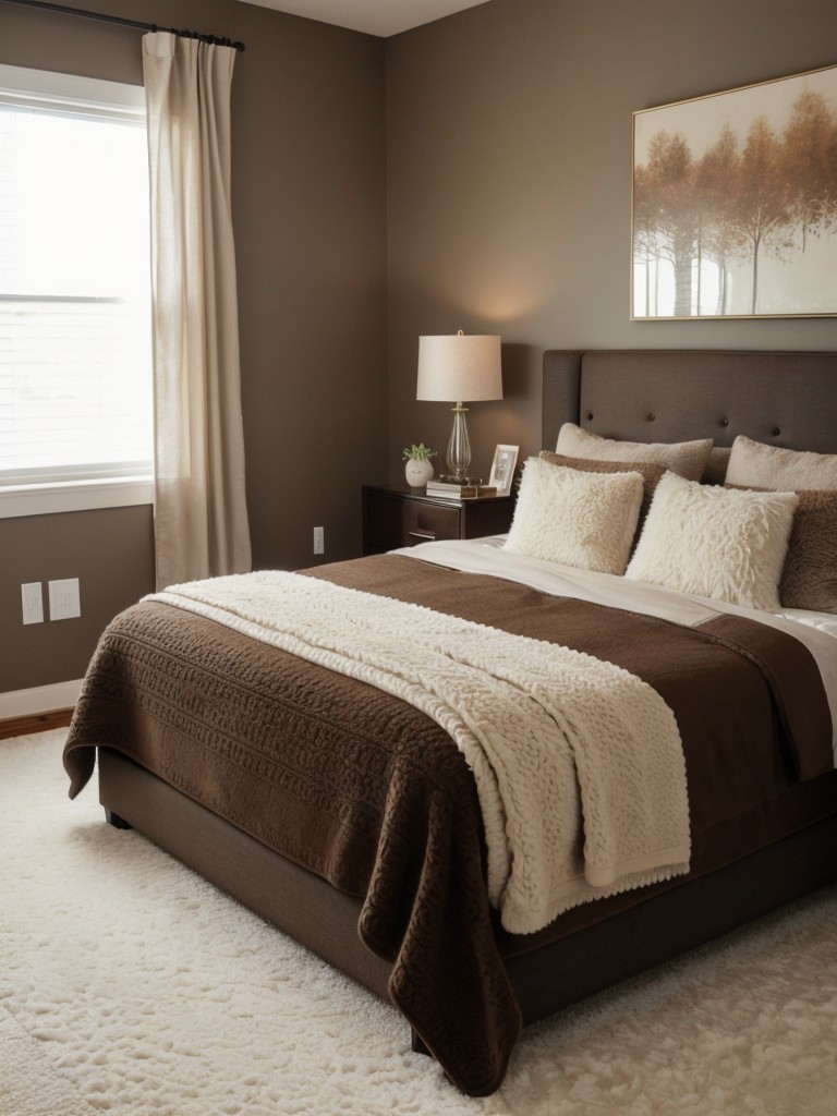 Stylish Brown Bedroom Decor: Embrace Texture and Depth!