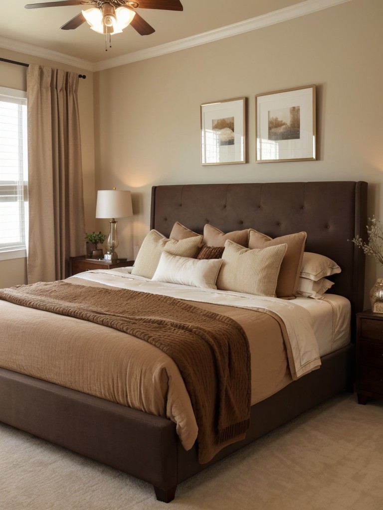 Cozy Chic: Get Inspired by Stunning Brown Bedroom Décor!