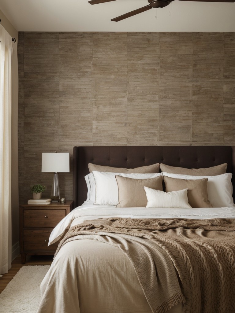 Stunning Brown Bedroom Ideas: Create a Cozy Retreat with Textured Walls!