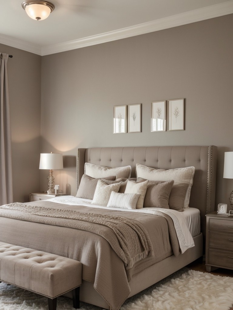 Cozy Taupe Apartment Inspiration: Chic Bedroom Ideas