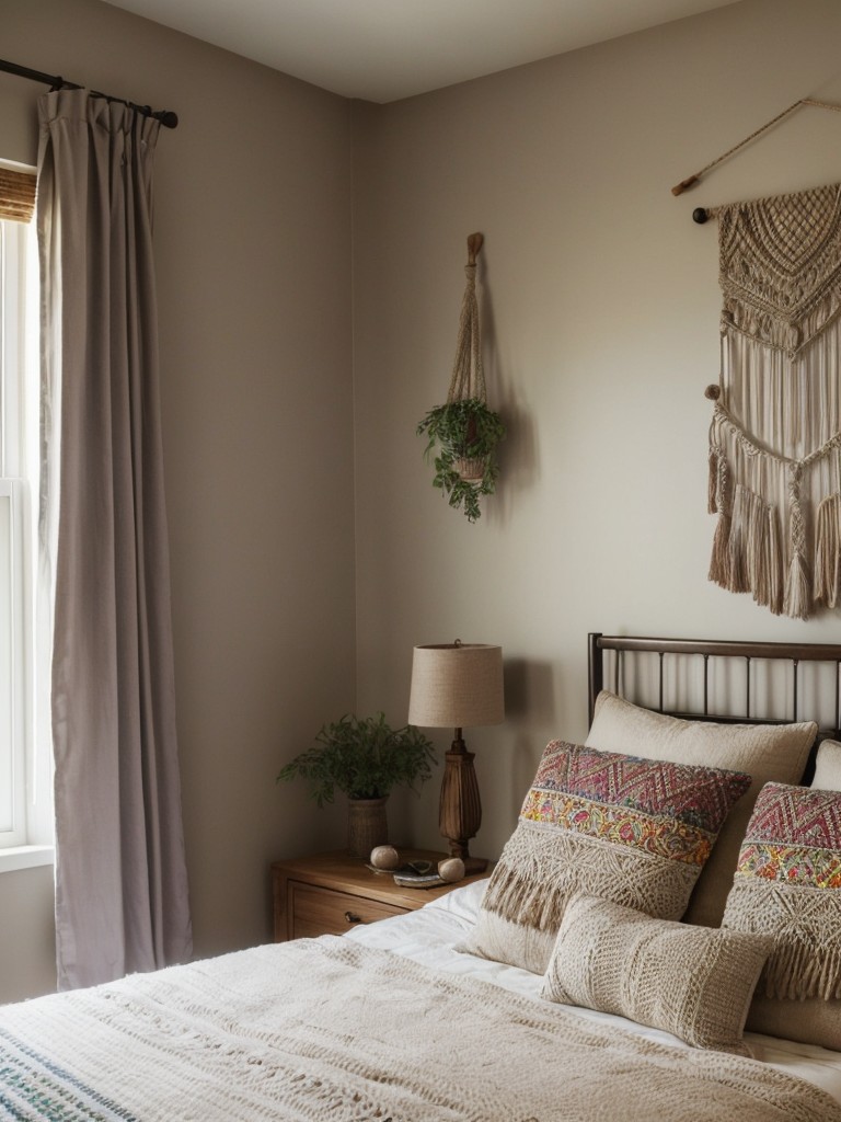 Stylish Apartment Vibes: Vibrant Boho Bedroom Inspiration