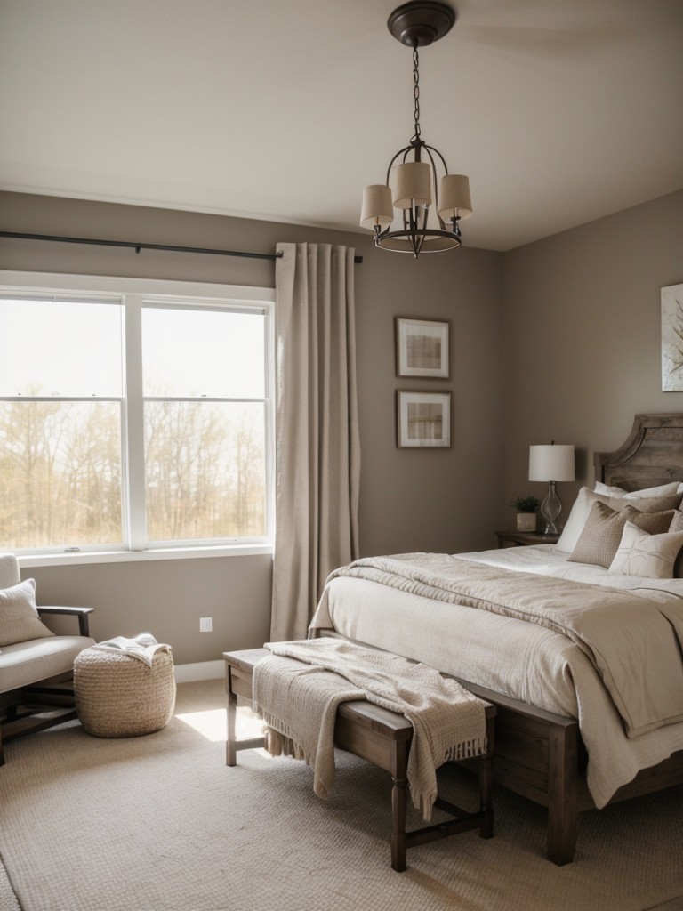 Stunning Apartment Bedroom Ideas: Chic & Cozy Taupe Vibes