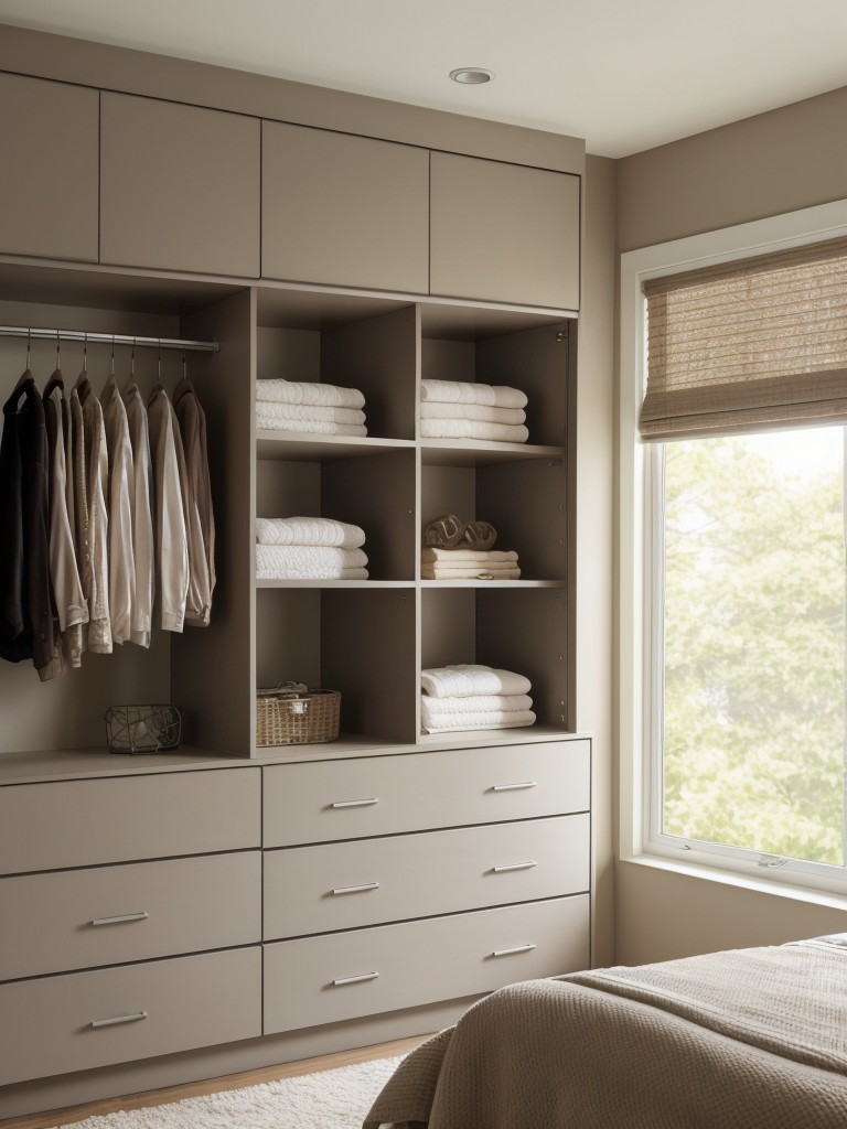 Revamp Your Bedroom with Taupe Decor & Smart Storage!