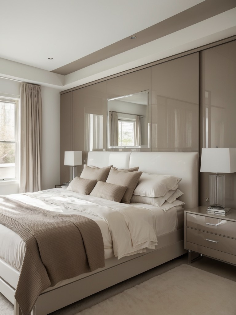 Sleek and Modern Taupe Bedroom Inspiration