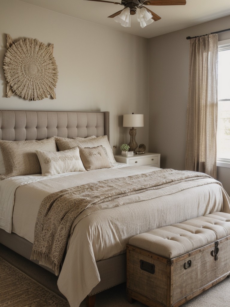 Boho Chic Taupe Bedroom Inspiration