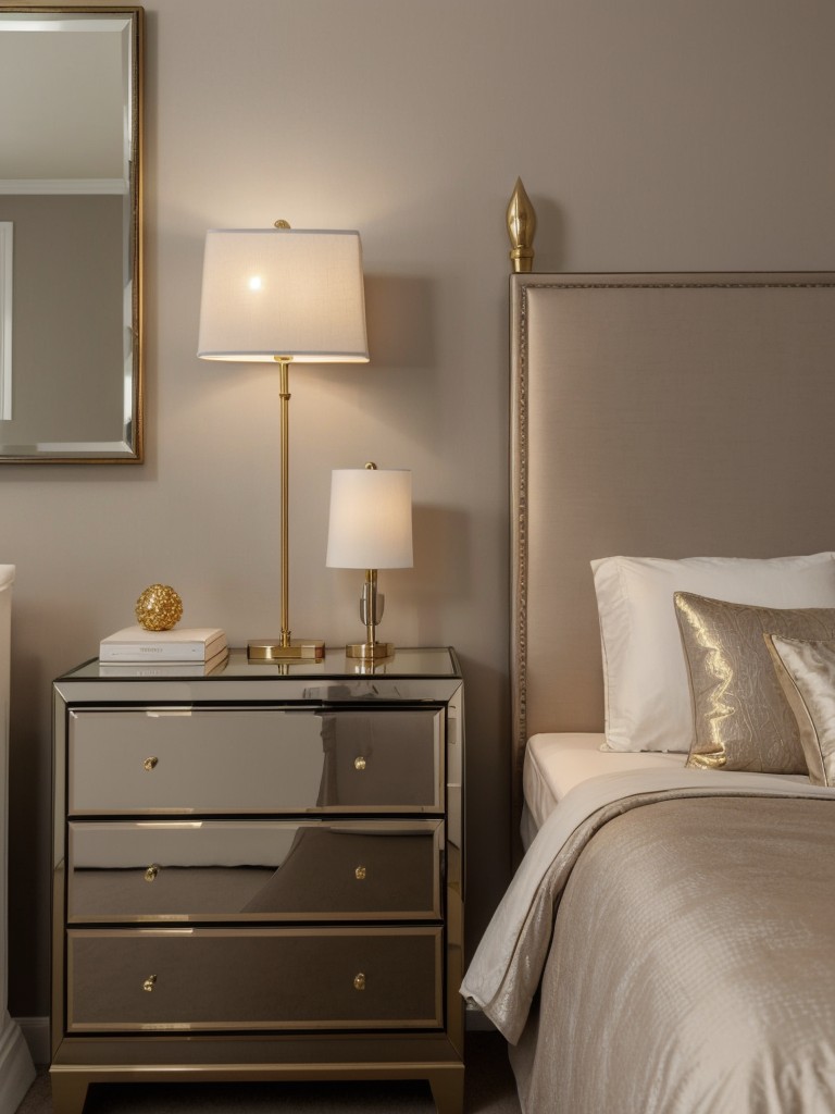 Luxurious Taupe Bedroom: Add Metallic Accents for Glamorous Vibes!