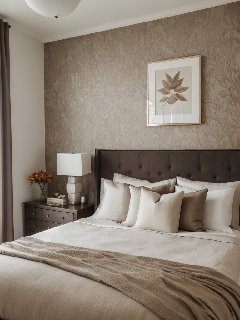 Taupe Apartment Bliss: Elevate Your Bedroom with Statement Decor