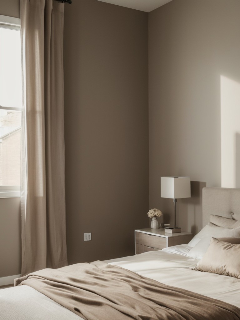 Sleek and Stylish: Minimalist Taupe Bedroom Decor