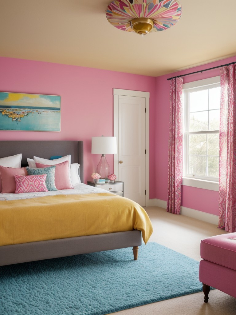 Amp up your bedroom with bold pops of color!