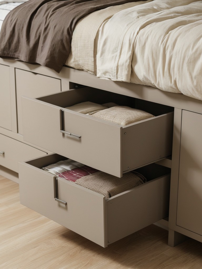 Maximize Your Apartment's Storage Potential with Taupe Bedroom Decor