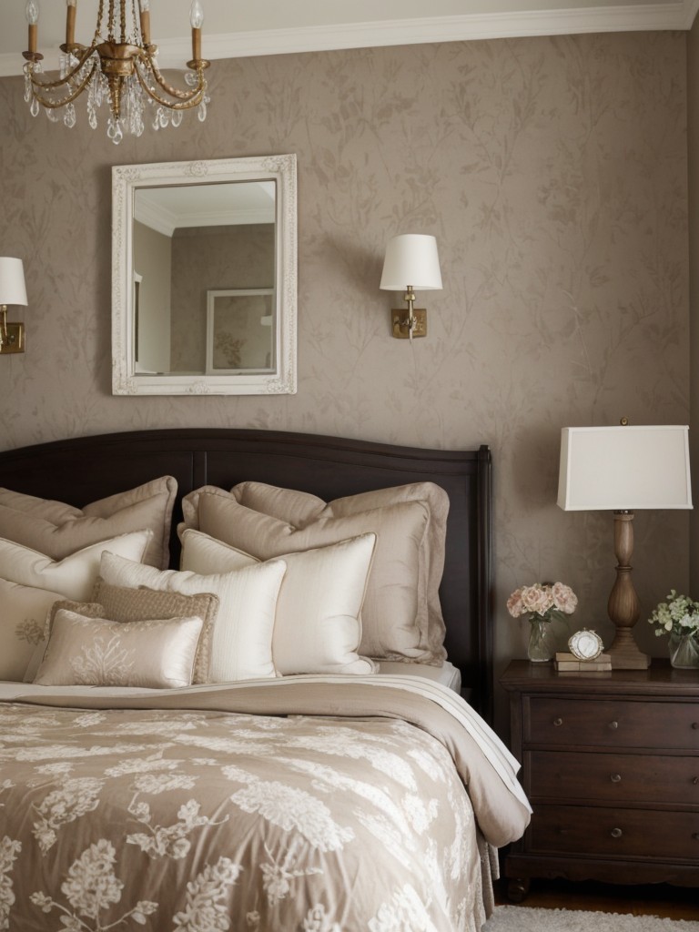 Vintage-inspired Bedroom Decor with Taupe Touches