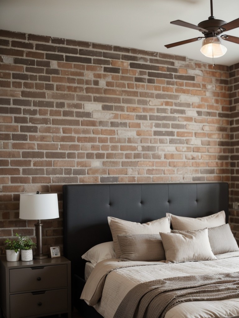 Industrial Chic Apartment: Exposed Brick, Metal Accents & Geometric Themes